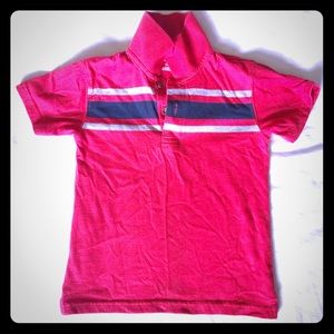 Boys Red and Black polo tee
